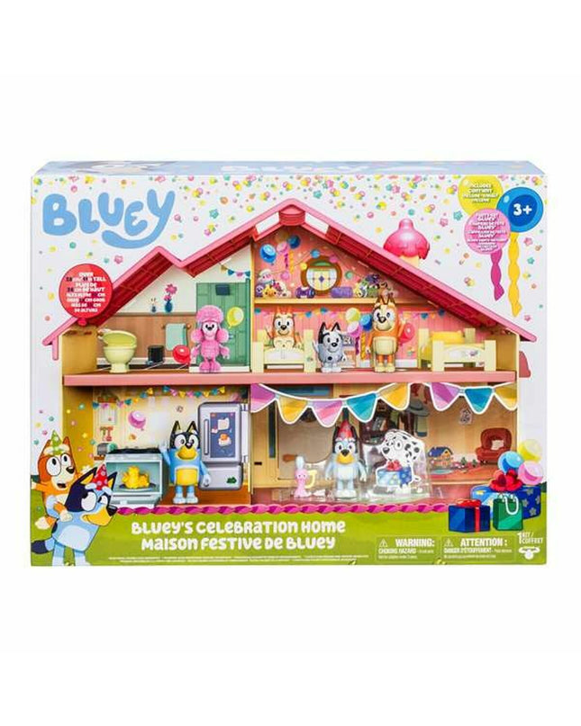 Bluey Playset featuring colorful figures and accessories, perfect for imaginative play with Bluey-themed toys and action figures.