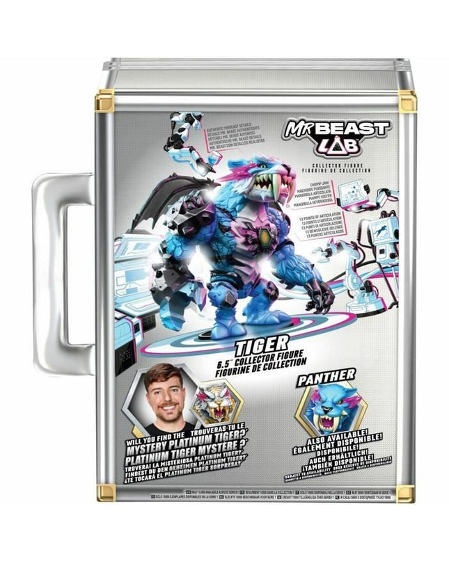 Moose Toys Mr. Beast Lab Tiger action figure from the speelgoed en games collection, detailed toy with tiger design.