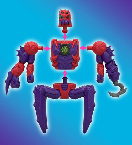 MrBeast Lab action figure from the Actiefiguren toy line, detailed plastic toy figure in colorful costume, part of MrBeast Lab collectibles