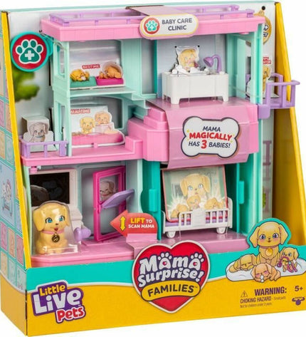Little Live Pets playset with colorful accessories, measuring 30x11x30 cm, for children’s toys and action figures.