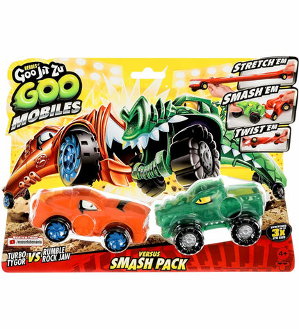 Moose Toys Turbo Tyger vs Rumbler Jaw action figures from popular toy and game collection, featuring detailed animal character designs.