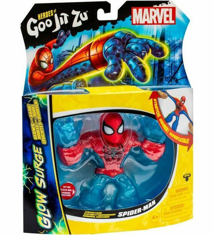 Glow Surge Spider-Man action figure from BigBuy Home, toy superhero with glowing features, poseable and detailed in vibrant colors.