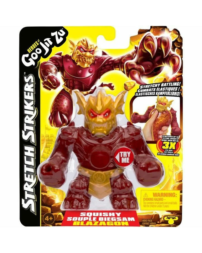 Goo Jit Zu Stretch Strikers action figures in vibrant colors, showcasing dynamic poses and detailed designs from the Goo Jit Zu toy line.