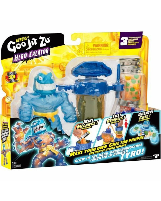Goo Jit Zu actiefiguur, kleurrijk speelgoed en pop, met gedetailleerde kenmerken en flexibele ledematen voor speelpret