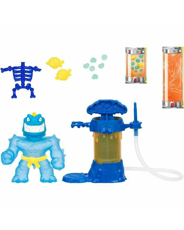 Colorful Goo Jit Zu action figure from Goo Jit Zu toy line, featuring bright design and flexible limbs.