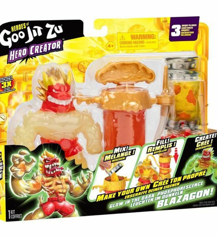 Colorful Goo Jit Zu action figure from Goo Jit Zu, plastic toy with flexible limbs and detailed design for play and display.