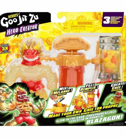 Colorful Goo Jit Zu action figure from the Goo Jit Zu toy line, featuring detailed design and poseable limbs.