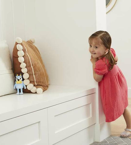 Bluey interactive pet toy, electronic Bluey plush toy with sensors and lights for fun play and engagement.