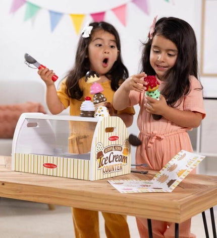 Melissa & Doug action figure toy from a playful set, with colorful clothing and detailed features, designed for imaginative play.