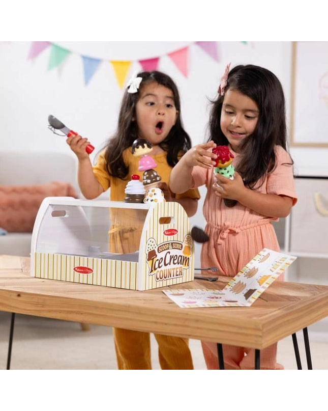 Melissa & Doug action figure toy from a playful set, with colorful clothing and detailed features, designed for imaginative play.