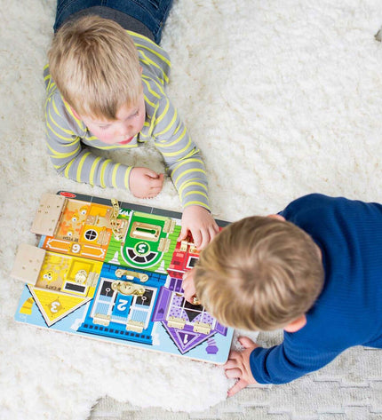 Melissa & Doug action figure toy in vibrant colors, detailed design, perfect for imaginative play and storytelling.
