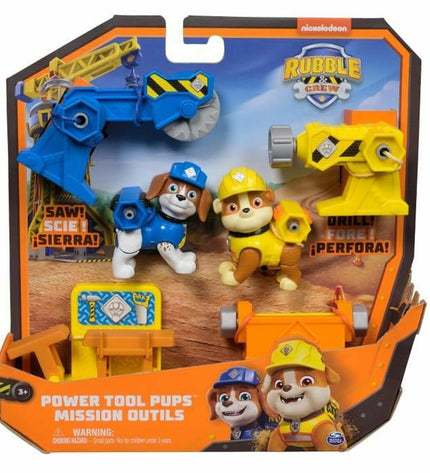 Spin Master Paw Patrol Ruben action figures set with two toy figures, featuring detailed character designs from the popular playset.