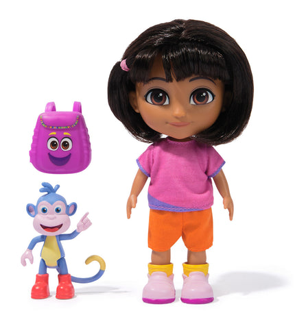 Spin Master Dora action figure from the speelgoed en games poppen en actiefiguren collection, detailed with vibrant colors and accessories.