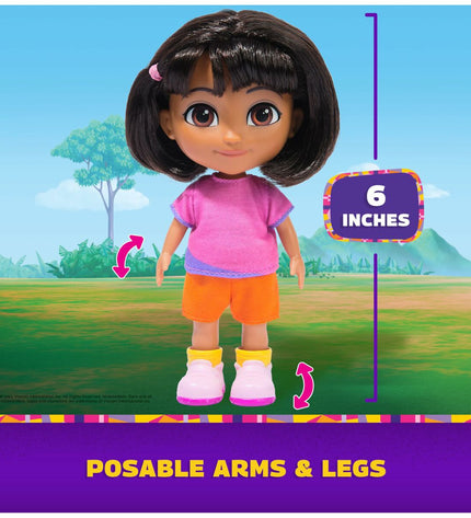 Spin Master Dora action figure from the speelgoed en games collection, featuring a colorful toy doll with detailed clothing.