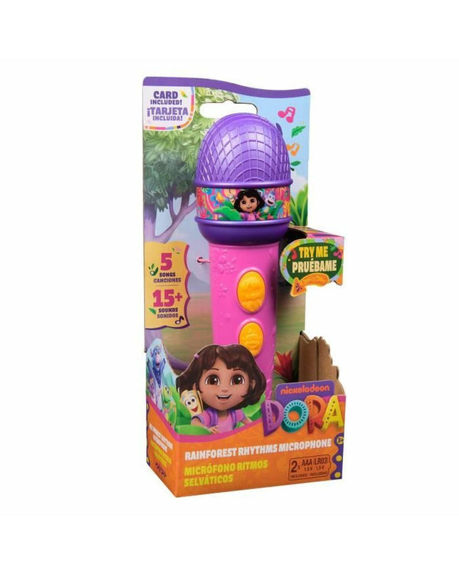 Dora action figure from Dora speelgoed en games, featuring detailed design and colorful costume, standing on a plain background.