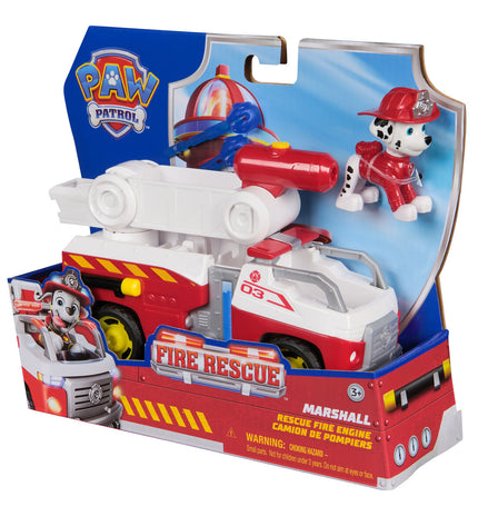 Spin Master Paw Patrol action figures set, featuring colorful rescue pups with detailed accessories and expressive faces.