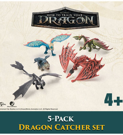 Spin Master How to Train Your Dragon action figures, detailed toy characters from the popular animated film series.