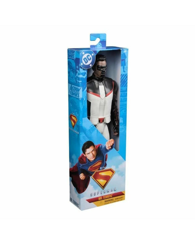 Spin Master Superman action figure from the superhero toy collection, featuring detailed costume and poseable limbs.