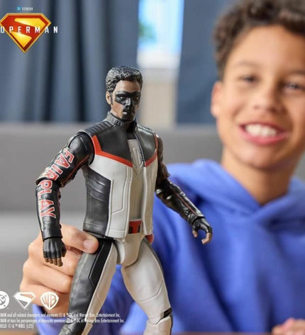 Spin Master Superman action figure from the actiefiguren speelgoed set, featuring iconic superhero costume and pose.