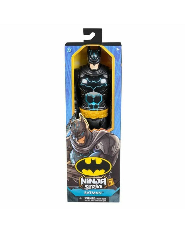 Batman action figure toy from Batman brand, detailed superhero doll with costume and accessories, ideal for play and collection.