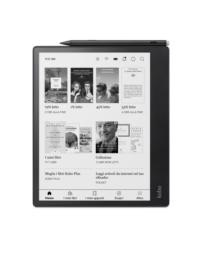 Rakuten N605-KU-BK-K-BU black 32GB eBook reader with 10.3-inch screen, electronic device for digital reading