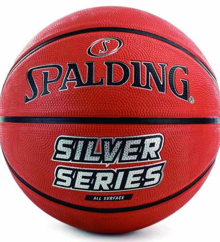 Spalding All Conference Pastel Multicolour basketball for ages 6, featuring vibrant pastel colors, designed for outdoor play.