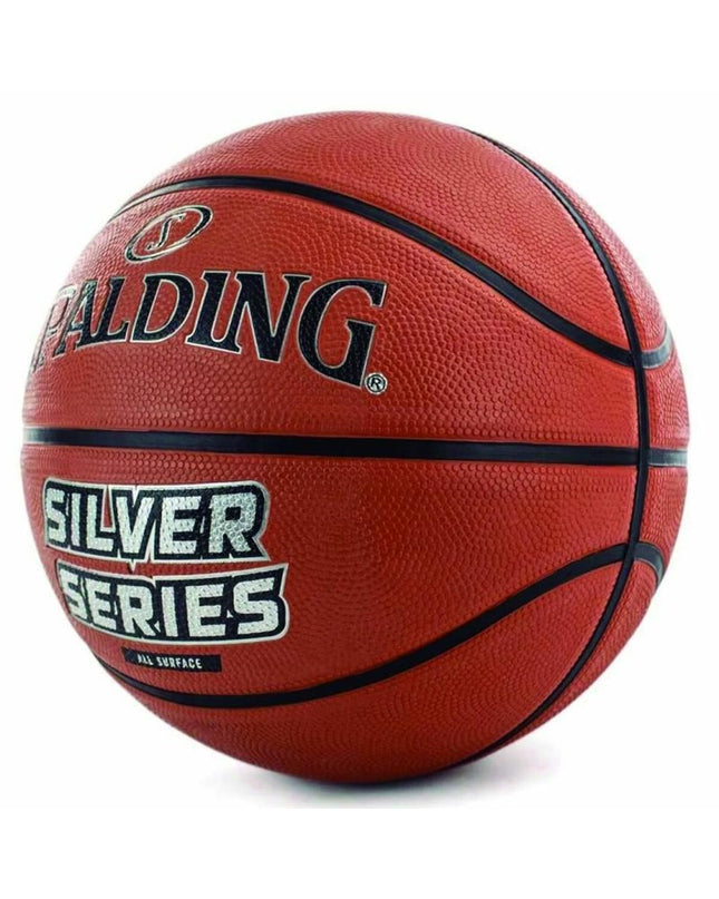 Colorful Spalding All Conference pastel basketball designed for ages 6, suitable for sport and outdoor play.