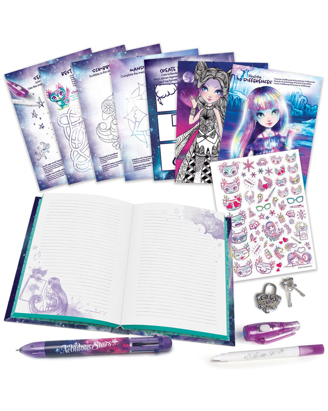 Hape diary with accessories for kids, colorful educational toy for learning and play, featuring a playful design and various accessories.