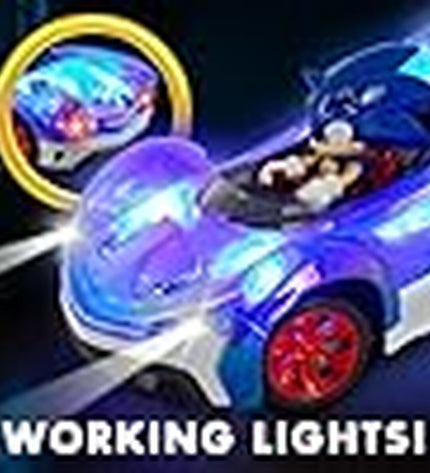 Refurbished Sonic remote control police car toy in 1:28 scale, detailed police vehicle for kids' play and entertainment.