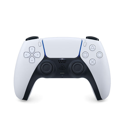 Sony PS5 DualSense wireless controller for PlayStation 5, black with ergonomic design and button layout visible.