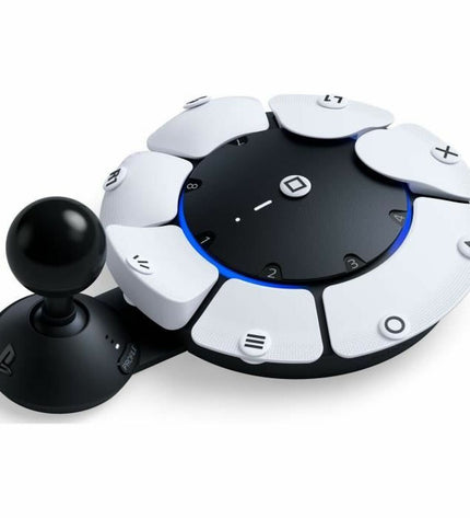 Sony Xbox One remote control for electronic gaming consoles, with buttons and ergonomic design visible.