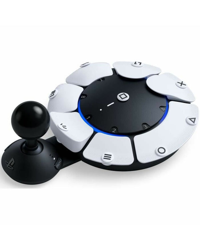 Sony Xbox One remote control for electronic gaming consoles, with buttons and ergonomic design visible.