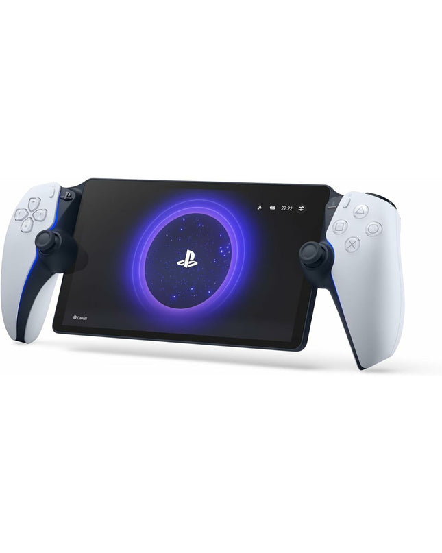Sony PlayStation 5 gaming console with sleek white design, modern electronics, and disc drive, ready for plug-and-play gaming.