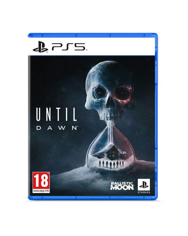 Sony PlayStation 5 video game UNTIL DAWN for electronic plug & play game console, featuring artwork on the game case.