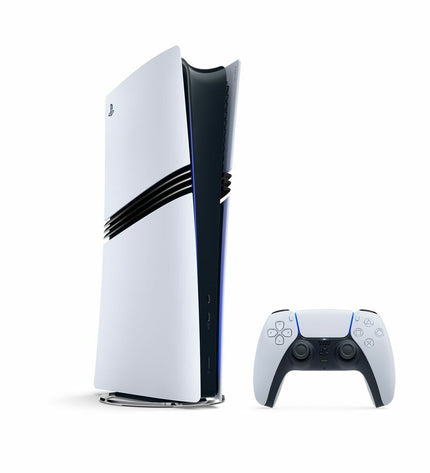 Sony PlayStation 5 Pro digital 2TB gaming console with sleek black design and disc-free setup, ready for plug-and-play gaming.