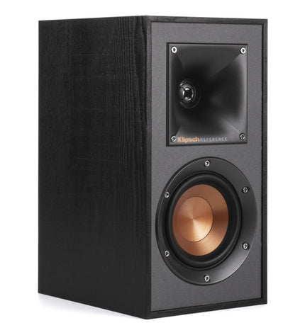 Pair of black Klipsch KL1066233 speakers with 50W power, featuring a sleek design for high-quality audio and home entertainment.
