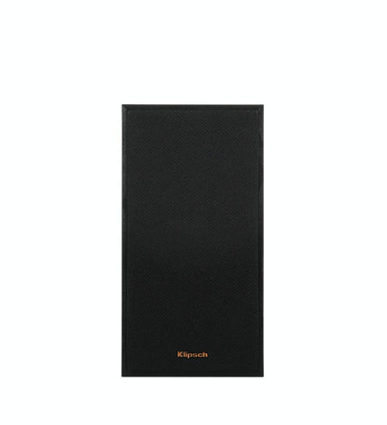 Pair of black Klipsch KL1066233 50W speakers for audio and hi-fi systems, featuring compact design and high-quality sound.