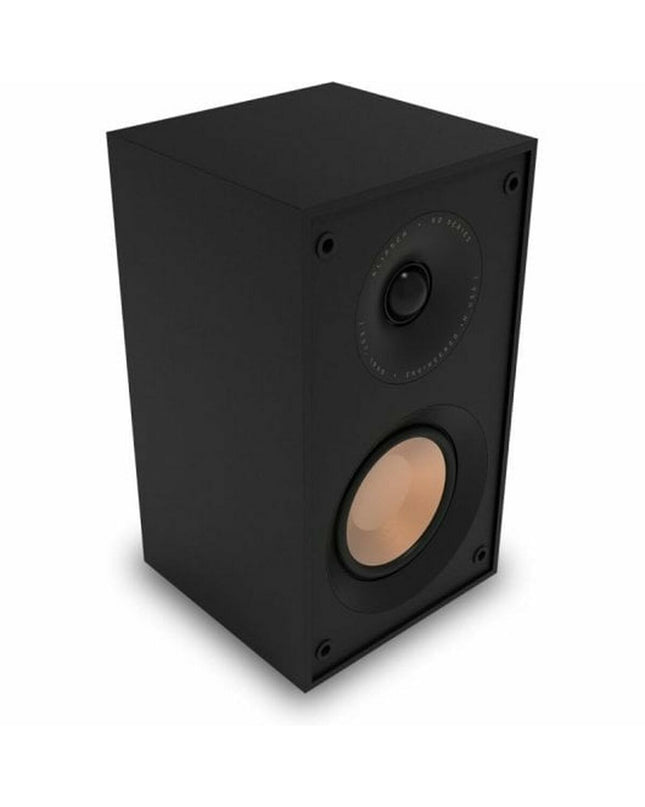 KLIPSCH KL1071206 speakers showing sleek black design with premium audio drivers for high-quality sound.