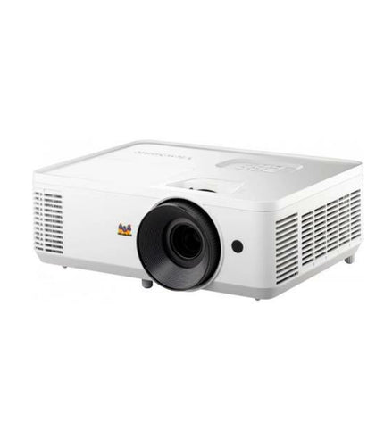 ViewSonic projector with 4500 lumens brightness, showcasing its compact design and lens for high-quality image projection.