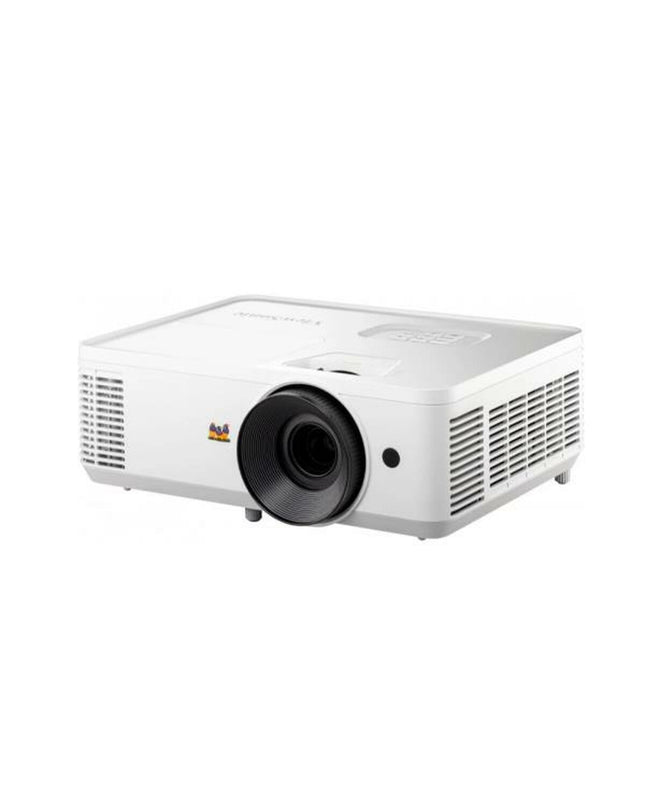 ViewSonic projector with 4500 lumens brightness, showcasing its compact design and lens for high-quality image projection.