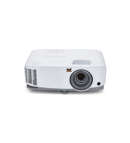 ViewSonic PA503X projector displaying a bright, clear image with 3800 lumens in a modern electronic setup.