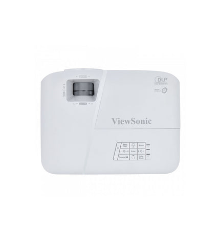 ViewSonic PA503X projector displaying a bright, clear image with 3800 lumens in a modern electronic setup.