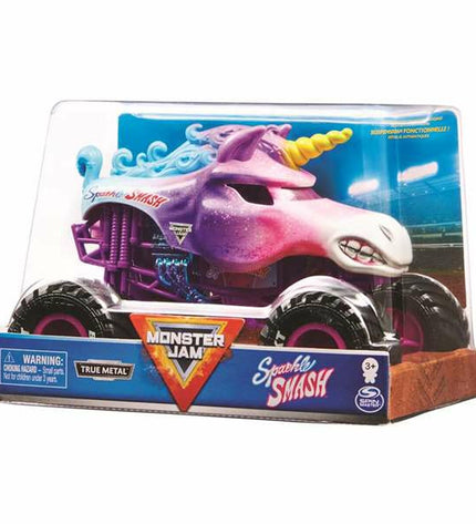 Colorful Monster Jam toy vehicle in multicolour, measuring 14.92 x 21.27 x 13.65 cm, from the Monster Jam brand.