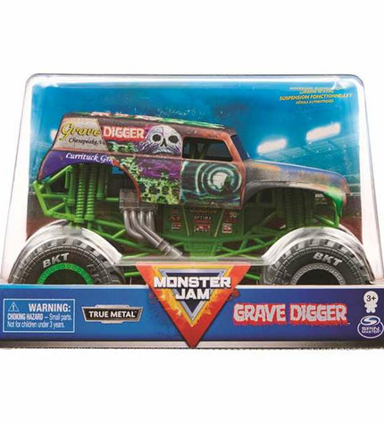Colorful Monster Jam toy vehicle in a multicolored design, measuring approximately 15 x 21 x 14 cm, from the Monster Jam brand.