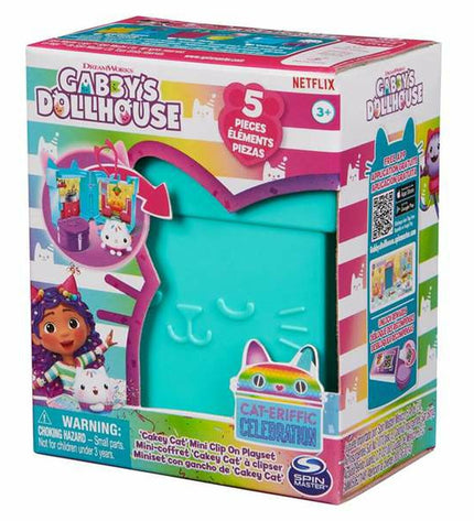 Colorful Gabby's Dollhouse playset with dolls and accessories, featuring vibrant details from the Gabby's Dollhouse toy collection.