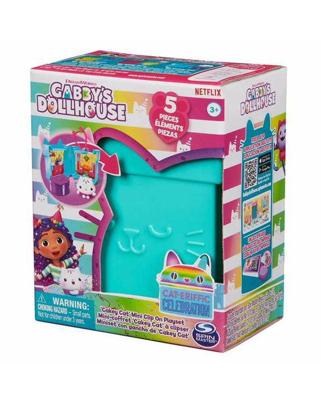 Colorful Gabby's Dollhouse playset with dolls and accessories, featuring vibrant details from the Gabby's Dollhouse toy collection.