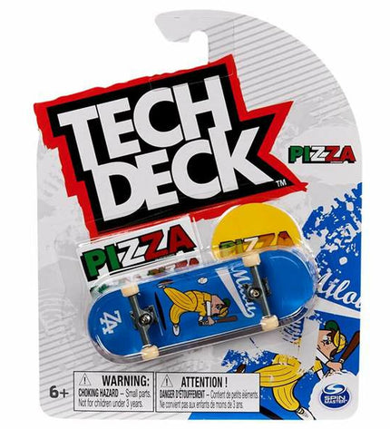 Vingerskateboard toy from Spin Master, colorful miniature skateboard for finger tricks and play, shown on a plain background.
