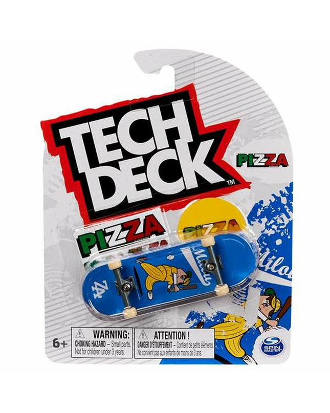 Vingerskateboard toy from Spin Master, colorful miniature skateboard for finger tricks and play, shown on a plain background.
