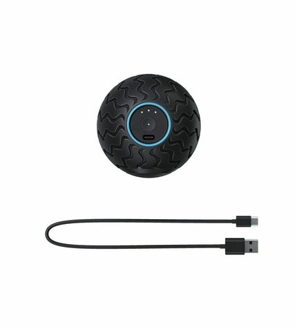 Therabody WAVESOLO-EU black electrostimulator for health and wellness, showing the device with its sleek design and controls.