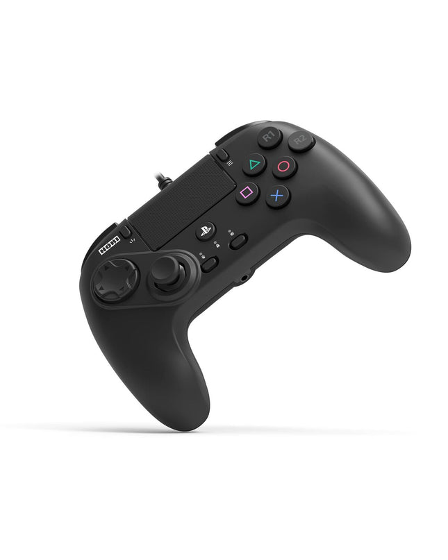 HORI gaming remote control for plug and play consoles, black electronic device with buttons and ergonomic design